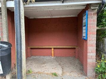  - New bus shelter seat